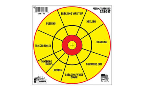 Targets Pro Shot Products Pistol Training Target PROSHOT 12" BULLSEYE PISTOL TRNG 6PK